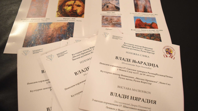 Отварање изложбе Владе Њарадија